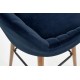 Барний стілець Halmar H93 темно-синій, горіх (V-CH-H/93-GRANATOWY)