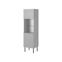 Вітрина Halmar Asensio w-1 50x42 см світло-сірий, чорний 