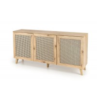 Комод Halmar Borneo km-1 160x40 см дуб артисан, чорний (V