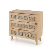 Комод Halmar Borneo km-2 80x40 см дуб артізан, чорний (V-