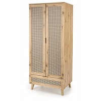 Шафа Halmar Borneo s-1 80x57 см дуб артисан, чорний (V-PL