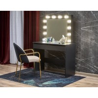 Туалетний столик Halmar Hollywood 94x43 см чорний (V-PL-H