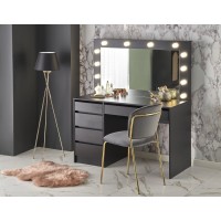 Туалетный столик Halmar Hollywood xl 120x55 см черный (V-