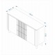 Комод Halmar Arango KM-1 150x40 см дуб хікора (V-PL-ARANGO-KM-1)