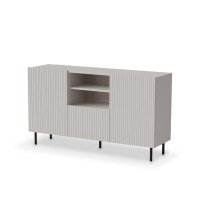 Комод Halmar Paxos KM-1 150x40 см кашемір, чорний (V-PL-P