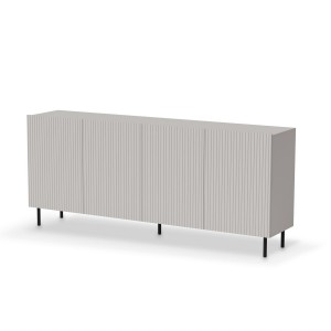 Комод Halmar Paxos KM-2 200x40 см чорний, кашемір (V-PL-P