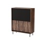 Комод Halmar Swing KM-2 102x40 см чорний, горіх (V-PL-SWING-KM-2)