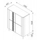 Комод Halmar Tirante KM-2 100x40 см кашемир (V-PL-TIRANTE-KM-2)
