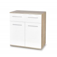 Комод Halmar Lima km-1 77x40 см білий, дуб сонома (V-PL-L