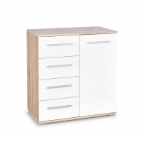 Комод Halmar Lima km-2 77x40 см дуб сонома, білий (V-PL-L