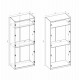 Шафа Halmar Formo Корпус-K4 100x54 см білий (V-UA-FORMO-KORPUS-K4-BIAŁY)