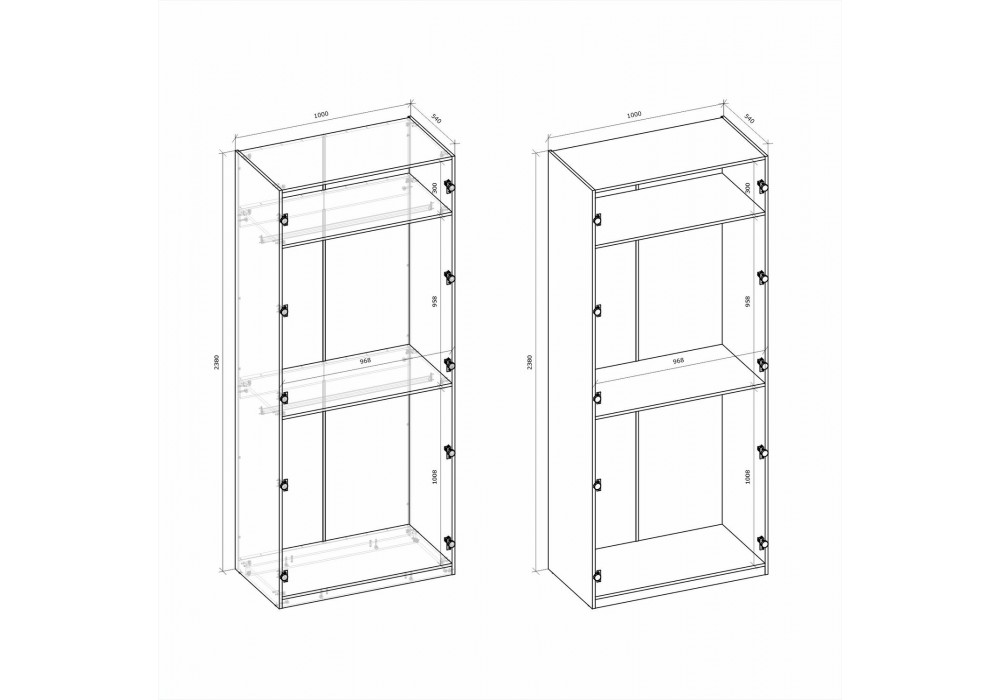 Шафа Halmar Formo Корпус-K4 100x54 см дуб артизан (V-UA-FORMO-KORPUS-K4-ARTISAN)