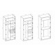 Шафа Halmar Formo Корпус-K5 100x54 см білий (V-UA-FORMO-KORPUS-K5-BIAŁY)