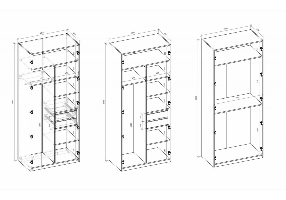 Шафа Halmar Formo Корпус-K5 100x54 см дуб артизан (V-UA-FORMO-KORPUS-K5-ARTISAN)