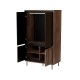 Шафа Halmar Swing S-1 102x55 см горіх, чорний (V-PL-SWING-S-1)