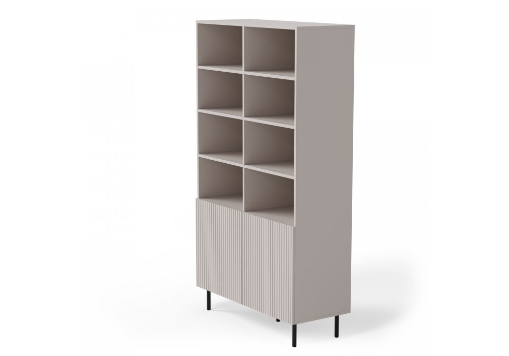 Стеллаж Halmar Paxos REG-1 100x40 см кашемир, чёрный (V-PL-PAXOS-REG-1)