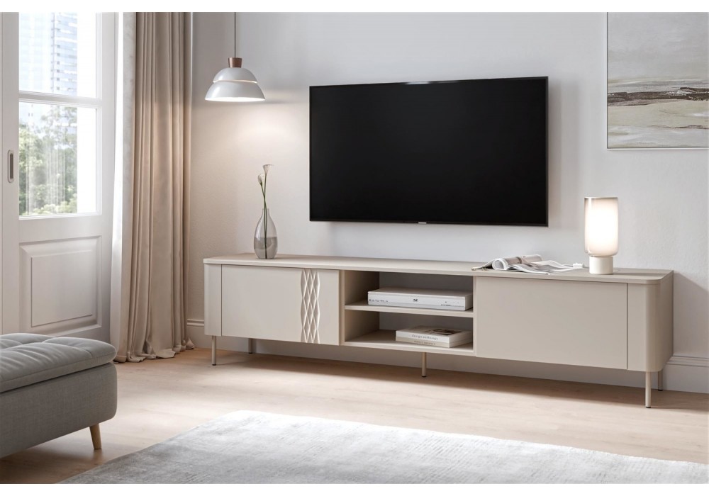 Тумба під телевізор Halmar Tirante RTV-2 200x40 см кашемір (V-PL-TIRANTE-RTV-2)