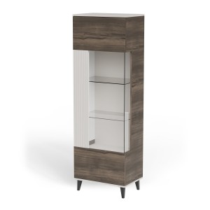 Вітрина Halmar Random 2 2 W-1 60x40 см горіх, кашемір (V-