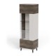 Вітрина Halmar Random 2 2 W-1 60x40 см горіх, кашемір (V-PL-RANDOM_2-W-1)