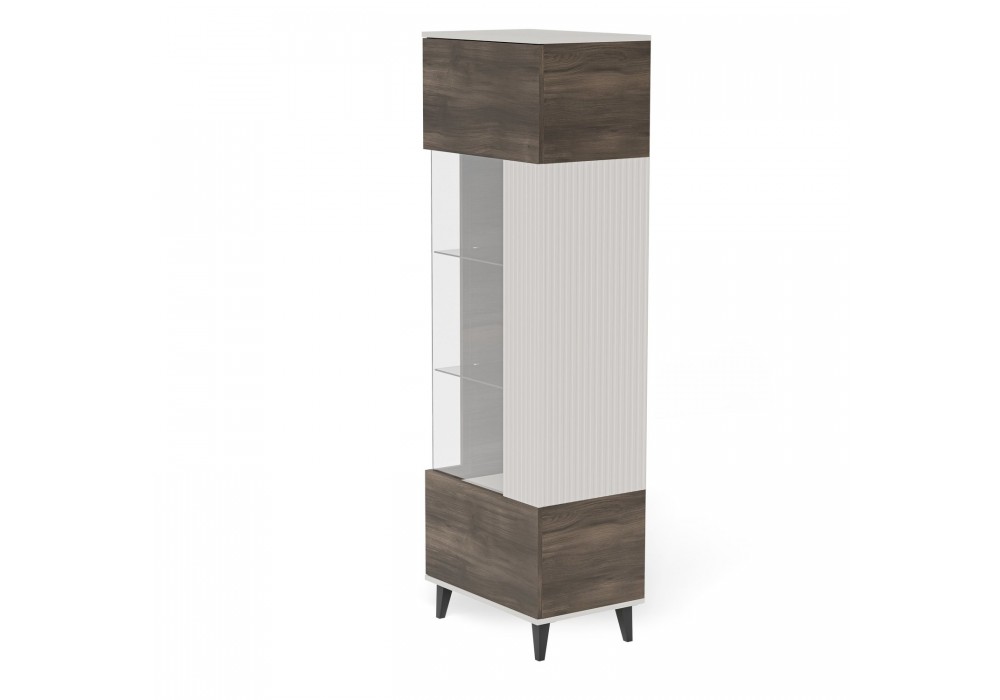 Вітрина Halmar Random 2 2 W-1 60x40 см горіх, кашемір (V-PL-RANDOM_2-W-1)