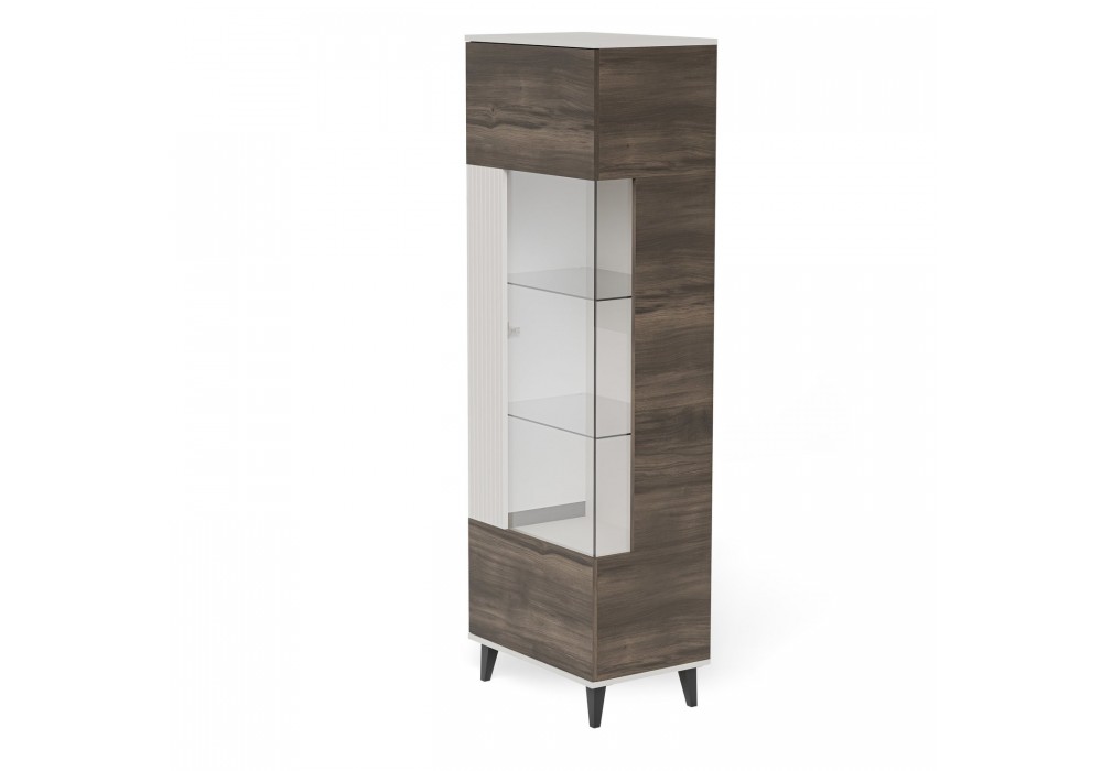 Вітрина Halmar Random 2 2 W-1 60x40 см горіх, кашемір (V-PL-RANDOM_2-W-1)