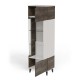 Вітрина Halmar Random 2 2 W-1 60x40 см горіх, кашемір (V-PL-RANDOM_2-W-1)