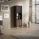 Вітрина Halmar Swing W-1 53x40 см горіх, чорний (V-PL-SWING-W-1)
