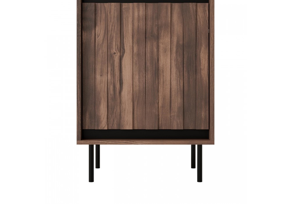 Вітрина Halmar Swing W-1 53x40 см горіх, чорний (V-PL-SWING-W-1)
