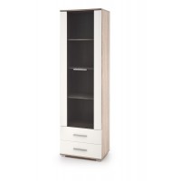 Вітрина Halmar Lima w-1 60x40 см дуб сонома, білий (V-PL-