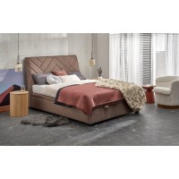 Ліжко двоспальне Halmar Continental 1 160x200 см бежевий 