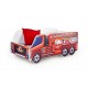 Ліжко для дітей з матрацом Halmar Fire truck 148x74 см різнокольоровий (V-PL-FIRE_TRUCK-LOZ)