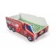 Ліжко для дітей з матрацом Halmar Fire truck 148x74 см різнокольоровий (V-PL-FIRE_TRUCK-LOZ)