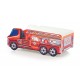 Ліжко для дітей з матрацом Halmar Fire truck 148x74 см різнокольоровий (V-PL-FIRE_TRUCK-LOZ)
