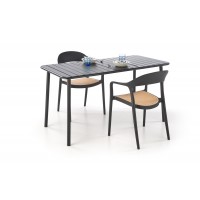Кухонний стіл Halmar Bosco 140x70 см чорний (V-CH-BOSCO-S
