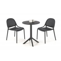 Кухонный стол Halmar Calvo 60x60 см чёрный (V-CH-CALVO-ST