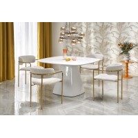 Кухонный стол Halmar Flavio 120x120 см белый (V-CH-FLAVIO