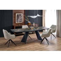 Кухонний стіл розкладний Armani 165-241x90 см чорний марм
