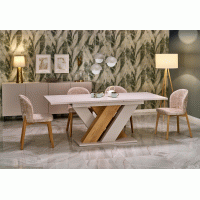 Кухонний стіл розкладний Brandon 160-200x90 см кашемир, д