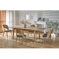 Кухонний стіл розкладний Edmondo 160-240x90 см дуб (V-PL-