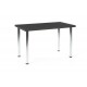 Кухонний стіл Halmar Modex 120x68 см хром, антрацит (V-PL-MODEX_120-ANTRACYT)