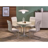 Обідній стіл Halmar TOLIO круглий 90x90 см травертин / ка