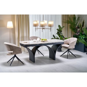 Обідній стіл розкладний Halmar Alter 180-260x90 см бежеви