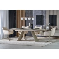 Обідній стіл розкладний Halmar ARMANI 165 - 241x90 см тра