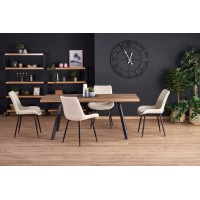 Обідній стіл розкладний Halmar BERLIN 140-180x85 см горіх