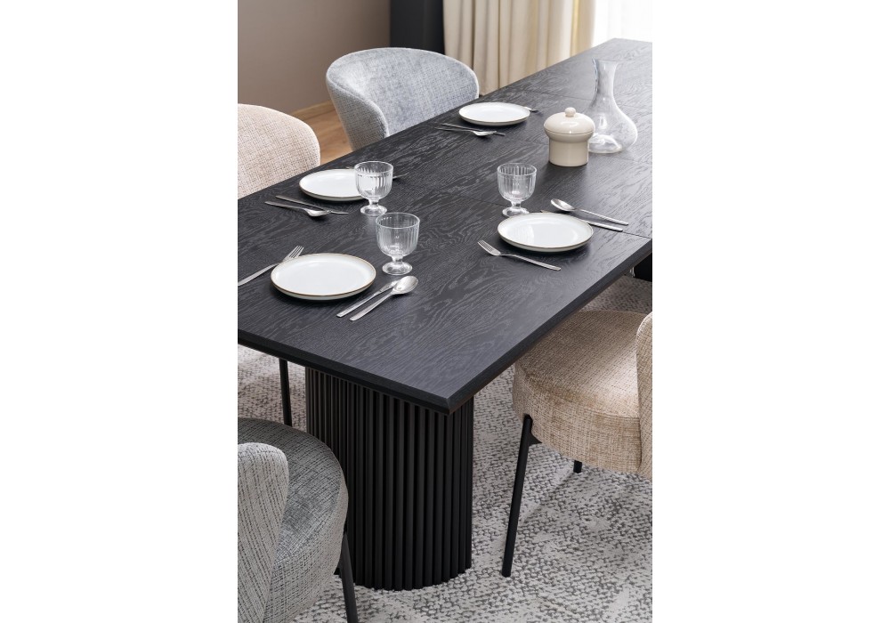 Обідній стіл розкладний Halmar BOLERO 160-250x90 см чорний (V-PL-BOLERO-ST)