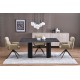 Обідній стіл розкладний Halmar BOLERO 160-250x90 см чорний (V-PL-BOLERO-ST)