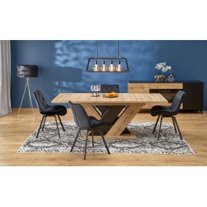 Обідній стіл розкладний Halmar BRANDON 160-200x90 см каше