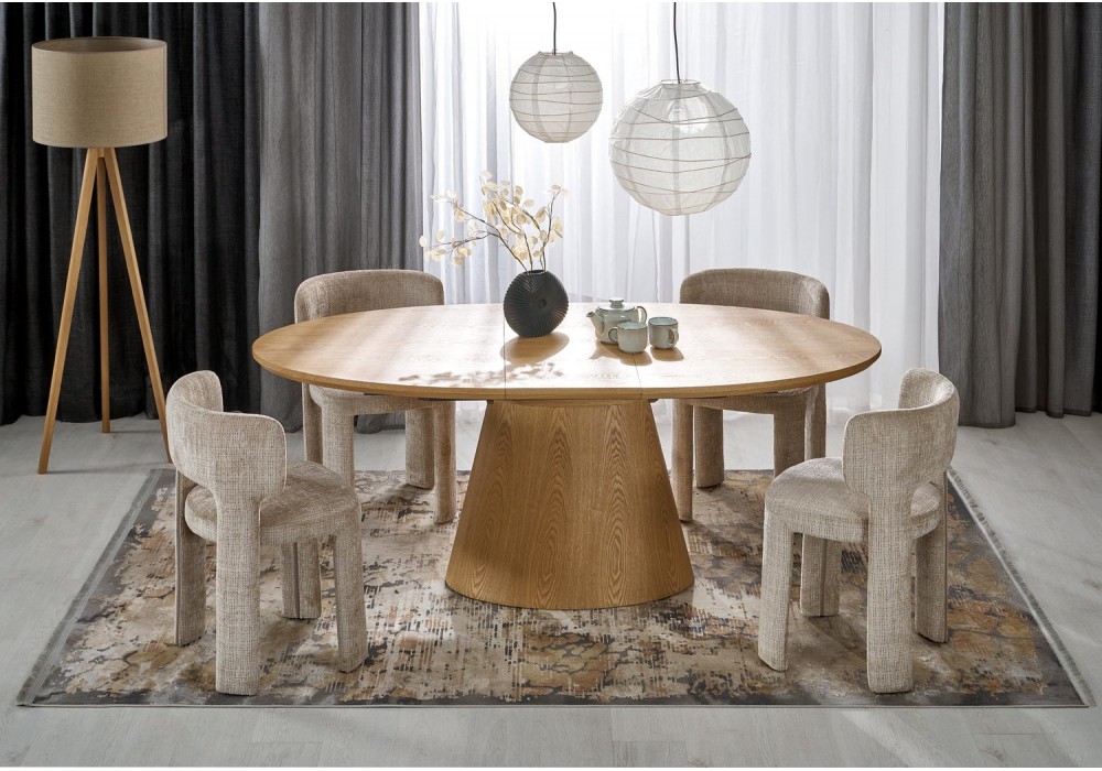 Обідній стіл розкладний Halmar CALYPSO 160 - 200x100 см натуральний / natural (V-CH-CALYPSO-ST-NATURALNY)