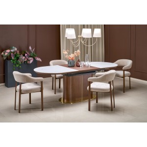 Обідній стіл розкладний Halmar GIBSON 160 - 220x90 см біл