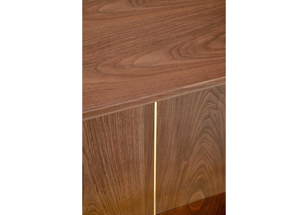 Обідній стіл розкладний Halmar GIBSON 160 - 220x90 см білий мармур / горіх (V-CH-GIBSON-ST-BIAŁY/ORZECHOWY)